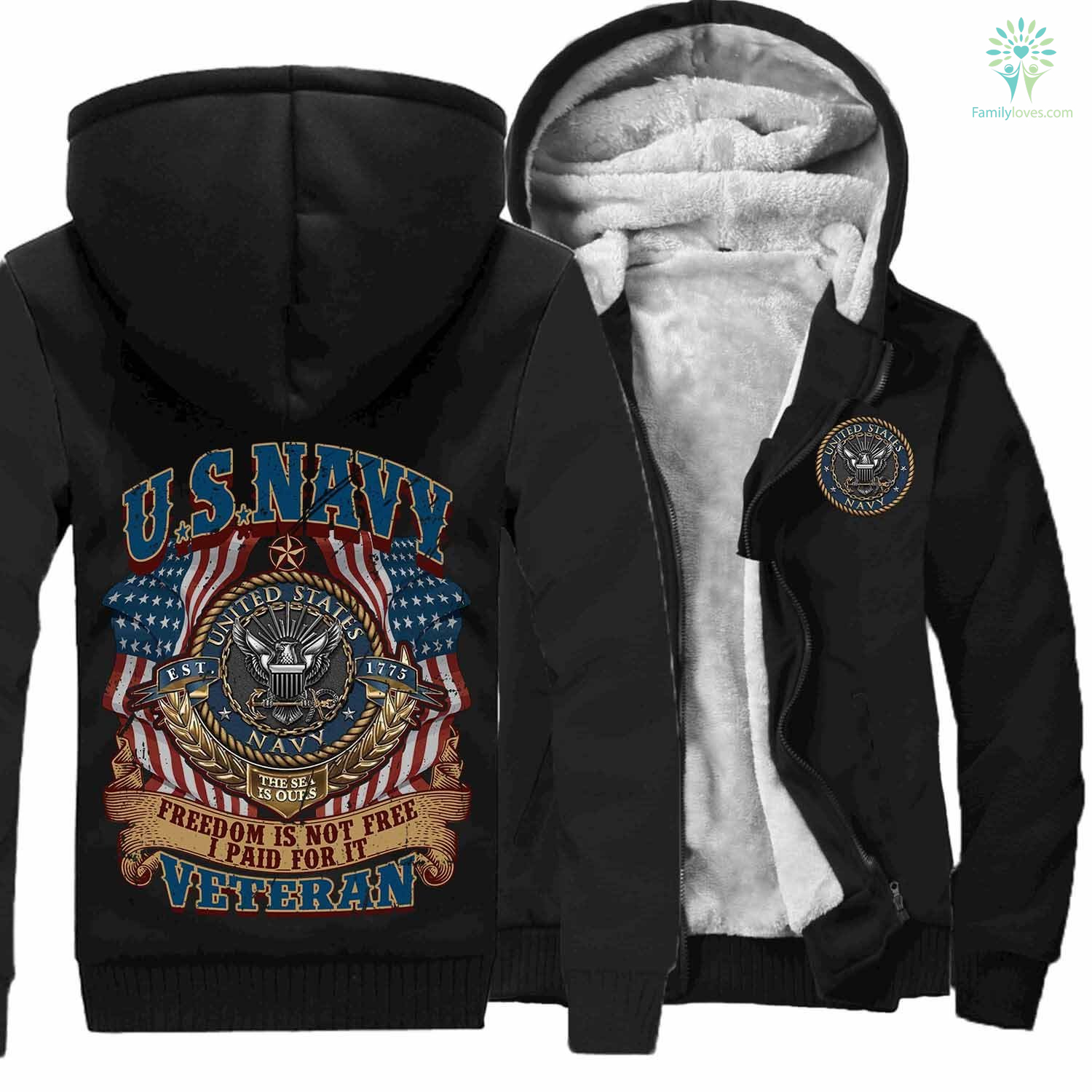 us navy veteran hoodie