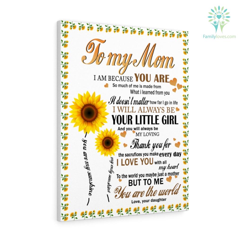 To My Mom Quotes From Daughter Canvas Familyloves Com