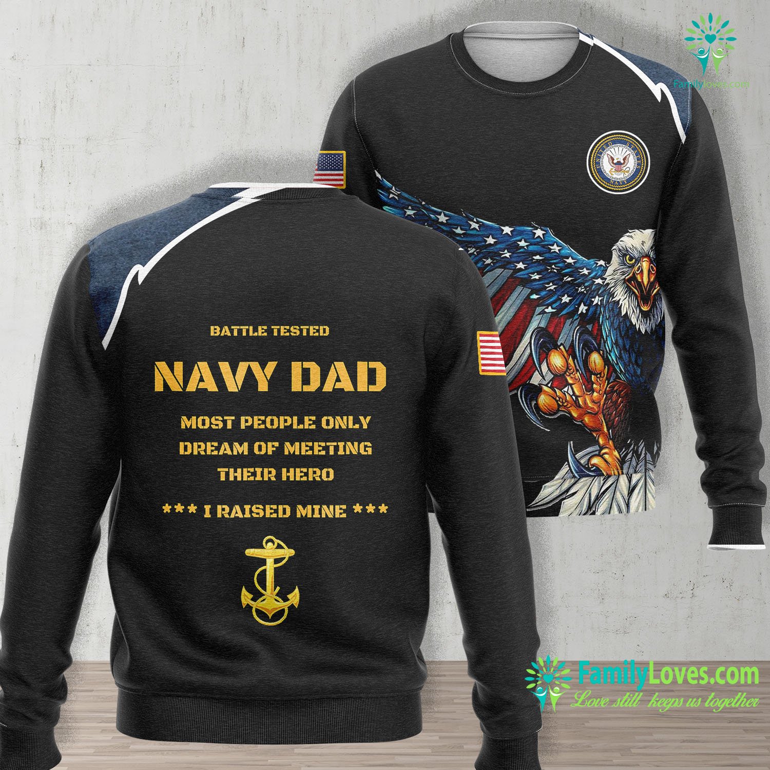 navy dad sweatshirt