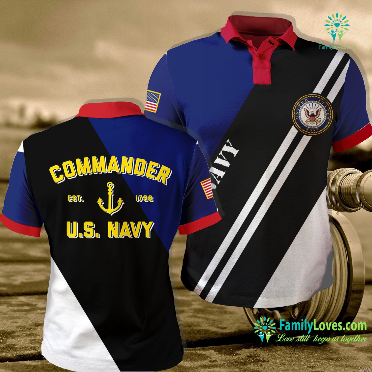 Download Us Navy Security Forces Us Navy Commander Cdr Navy Polo Shirt All Over Print Familyloves Com