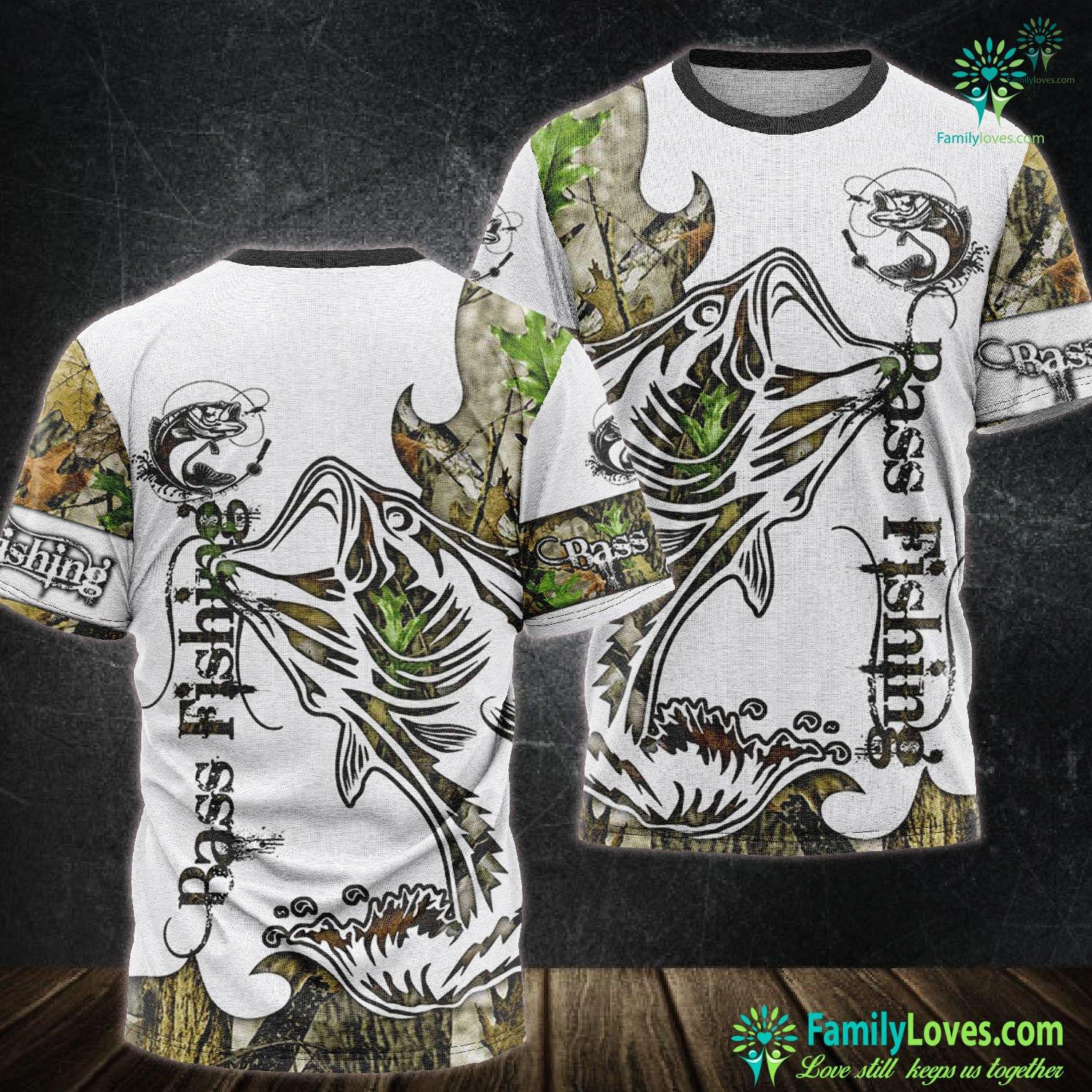 Bass Fishing 3d All Over Printed Tshirt Familyloves Com - 3d roblox shirt maker